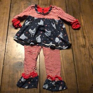 Marie Nicole Toddler Girl Size Medium (3T) Chicken Outfit